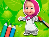 Masha and the Bear: Characters Coloring game thumbnail