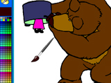Bear Looking For Masha Coloring Page game thumbnail
